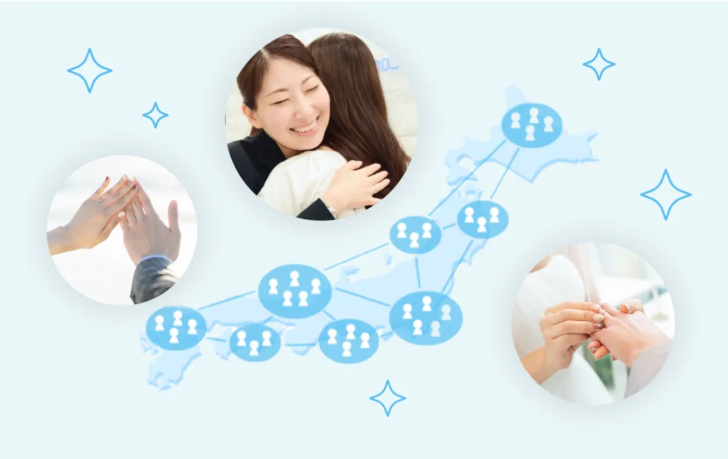 全国の成婚者のイメージ